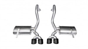 Chevrolet Corvette Performance Exhaust - Rear - CORSA Performance - Axle-Back Xtreme - Black - `97-`04
